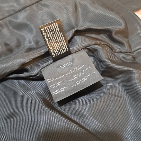 NEW! XL Marc New York Andrew Marc 100% Genuine Leather Racer Moto Jacket - Picture 7 of 7